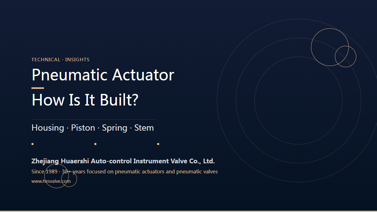 What Is Inside a Pneumatic Actuator? Its Components and Operating Principle Explained