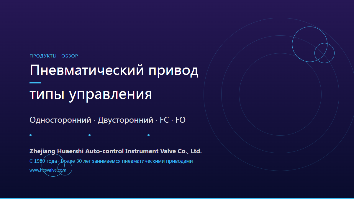 Режимы работы пневмоприводов: одно- и двустороннее действие, открытие и закрытие воздухом