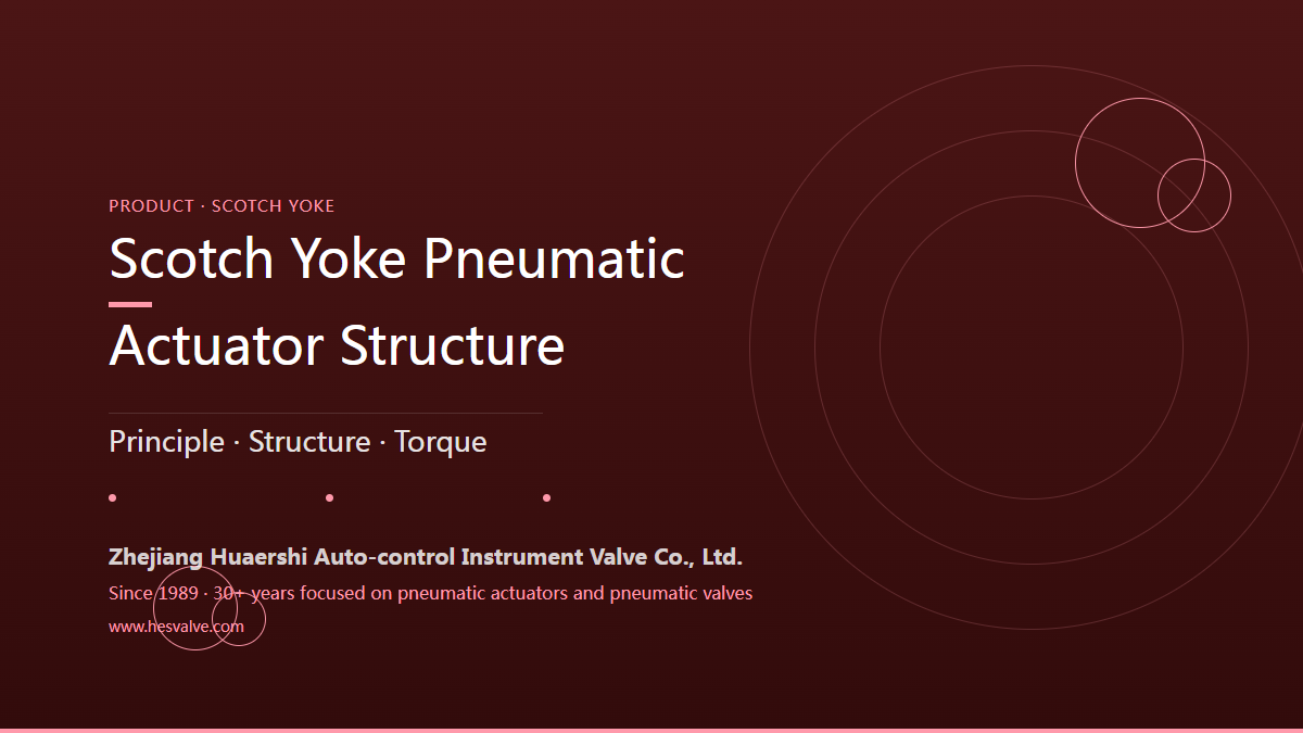 Scotch-Yoke Pneumatic Actuators: Why Do They Deliver the Most Torque When It Matters?
