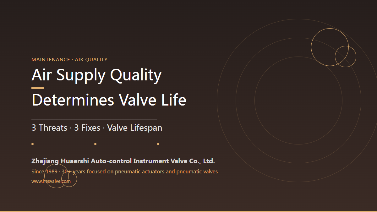 Air Quality Determines Valve Life: Protect Your Pneumatic Valve’s Air Supply