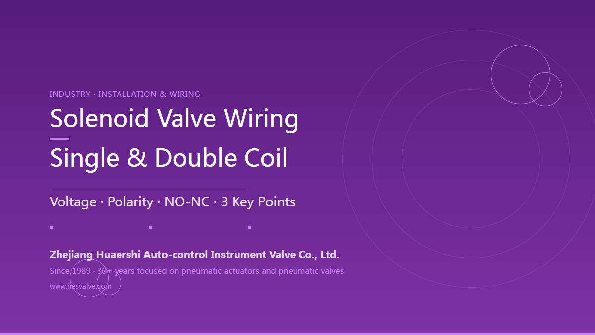 How to Wire a Solenoid Valve for a Pneumatic Valve