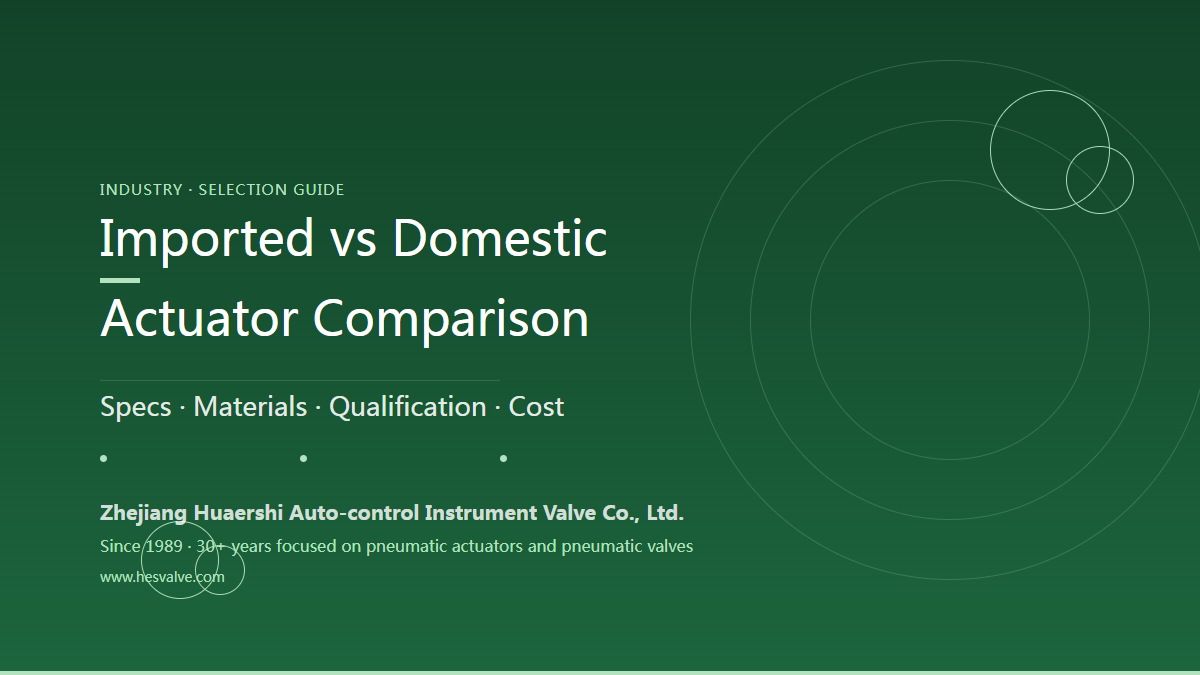 Imported vs Domestic Pneumatic Actuators Compared