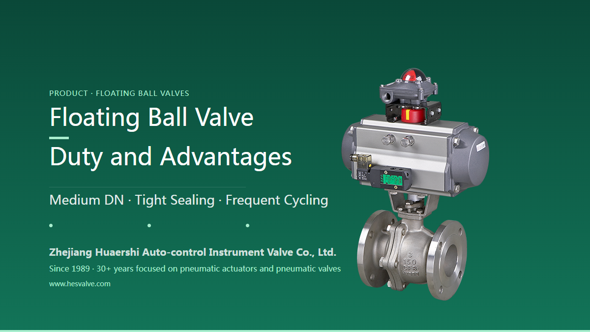 Pneumatic Flanged Floating Ball Valves: Applications and Advantages