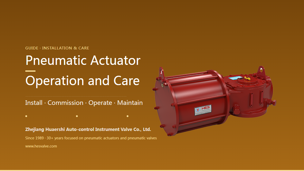HES Pneumatic Actuator Operating Instructions: From Installation to Maintenance