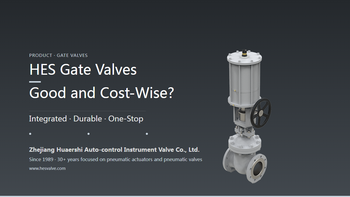 Are HES Pneumatic Gate Valves Good? Where Does the Value Come From?