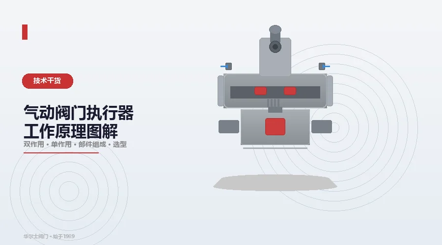 气动阀门执行器是如何工作的?单作用、双作用一文讲透