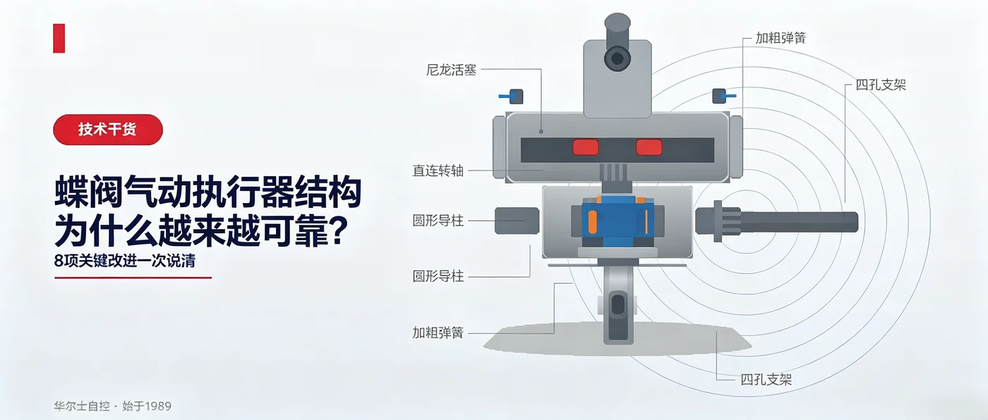 蝶阀气动执行器结构为什么越来越可靠?8项关键改进一次说清